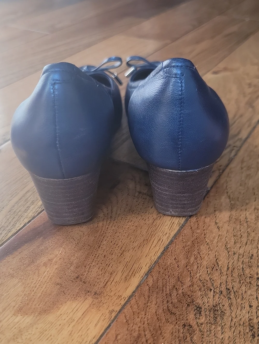 Classic Rockport Total Motion Blue Women's Wedge Ballet Pumps